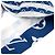 LOUIS VUITTON - Foulard in seta Parasol Louis Vuitton in seta blu e bianca - vista 4