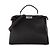 FENDI - Bolsa Peekaboo Fendi em couro granulado preto