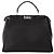 FENDI - Bolsa Peekaboo Fendi em couro granulado preto - vista 3