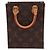 Louis Vuitton Piccolo Sacchetto Piatto Monogramma in Tela Marrone - vista 2