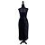Yves Saint Laurent YSL Variation schwarze Samtrock 1999, schwarzer Vintage-Rock