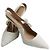 Christian Dior Slingback J'Adior con Perle in Resina Bianche Bianco