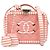 Chanel Vanity Case Filigrana Caviar Trapuntato con Pelle Striata Piccolo Rosa