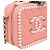 Chanel Vanity Case Filigrana Caviar Trapuntato con Pelle Striata Piccolo Rosa - vista 3