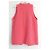 Chaqueta sin mangas de punto rosa coral Chanel Primavera 22S - vista 6