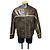 Chaqueta Guess de piel de cordero marrón Castaño