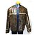 Chaqueta Guess de piel de cordero marrón Castaño - vista 2