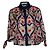 Blusa de estampado floral con lazos Prada Castaño Roja Azul