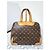 Borsa Retiro MM NM in tela Monogram Louis Vuitton Marrone Beige - vista 5