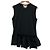 Autre Marque Top sin mangas con volantes COMME des GARCONS Negro