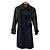 Autre Marque Trench coat de doble botonadura de materiales mixtos Aquascutum Negro