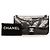 Chanel Flap Nudo in PVC Nero Cucito e Pelle di Vitello - vista 13