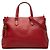 Bamboo Borsa a tracolla in pelle rossa Gucci con frange in bambù Rosso
