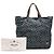 Prada Blaue Tessuto Stampato Tote Marineblau - Ansicht 12
