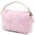 Fendi Pink Mini Zucca Prägung Samt Baguette Tasche - Ansicht 2
