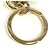 Portachiavi Monogram Louis Vuitton D'oro - vista 7