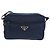 Borsa a tracolla Prada con tasca frontale Tessuto piccola Blu navy