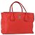 Chanel Cerf Executive Tote aus Leder Mittel Rot