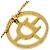 Pendentif rond en métal CD Christian Dior Doré - vue 3