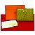 Portefeuille compact en cuir d'autruche Hermès Béarn Vert