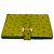 Portefeuille compact en cuir d'autruche Hermès Béarn Vert - vue 4