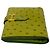 Portefeuille compact en cuir d'autruche Hermès Béarn Vert - vue 5