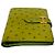 Portefeuille compact en cuir d'autruche Hermès Béarn Vert - vue 6
