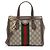 Gucci GG Supreme Ophidia Kleine Tote Braun Beige