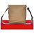 Prada VITELLO PHENIX Leder Schultertasche Braun Beige