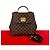 Borsa 2 in 1 Damier Bergamo di Louis Vuitton Marrone