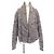 Louis Vuitton Strickjacke Braun Weiß
