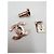 CHANEL chiusura originale CC turnlock oro rosa D'oro - vista 4