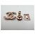 CHANEL chiusura originale CC turnlock oro rosa D'oro - vista 5