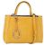 2 Jours Fendi 2Jours Leather Medium Giallo