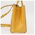 2 Jours Fendi 2Jours Leather Medium Giallo - vista 3