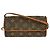 Borsa a mano doppia Louis Vuitton in tela Monogram PM Marrone