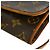 Borsa a mano doppia Louis Vuitton in tela Monogram PM Marrone - vista 6