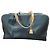 Borsa da viaggio Hermès Victoria 50 in pelle nero camel Cammello