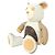 Ours en peluche Doudou Louis Vuitton Marron Blanc Beige - vue 2
