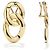 GOOSSENS LHASSA nuovi orecchini a clip Gold hardware - vista 6