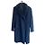 Agnès b. Wool Coat with Synthetic Fur Collar Black Size 52