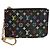 Pochette Clés NM Monogramm Multicolor aus Canvas Louis Vuitton Schwarz
