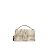 Jacquemus Le Grand Bambino Bolsa com Aba em Pele de Python Bege