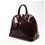 Borsa Louis Vuitton Vernis Alma GM in Bordeaux M91687 Bordò - vista 2