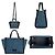Borsa a Spalla in Denim Jimmy Choo Blu Blu navy - vista 3