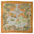Sciarpa Hermès Carré 90 Beige Arancione  - vista 3