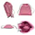 Valentino Garavani Pink Leather Clutch Bag  - view 3