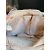 Borsa a mano Lancel Frasque in pelle beige - vista 9