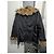 Abrigo de piel sintética Balmain talla 42 como nuevo Negro Dorado - vista 12
