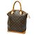Borsa Tote Lockit Monogram Louis Vuitton Marrone Monogramma - vista 2
